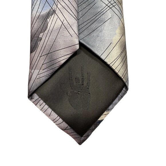 J. Garcia Mens Watercolor Collection Tie Scales Artist Proof No. 4 Blue & Gray S - Picture 5 of 7